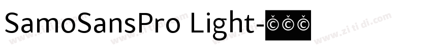 SamoSansPro Light字体转换